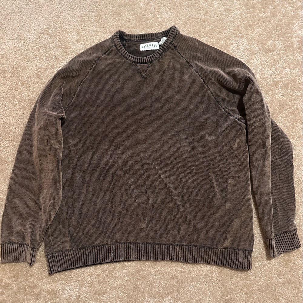 Baggy Orvis Brown Sweater